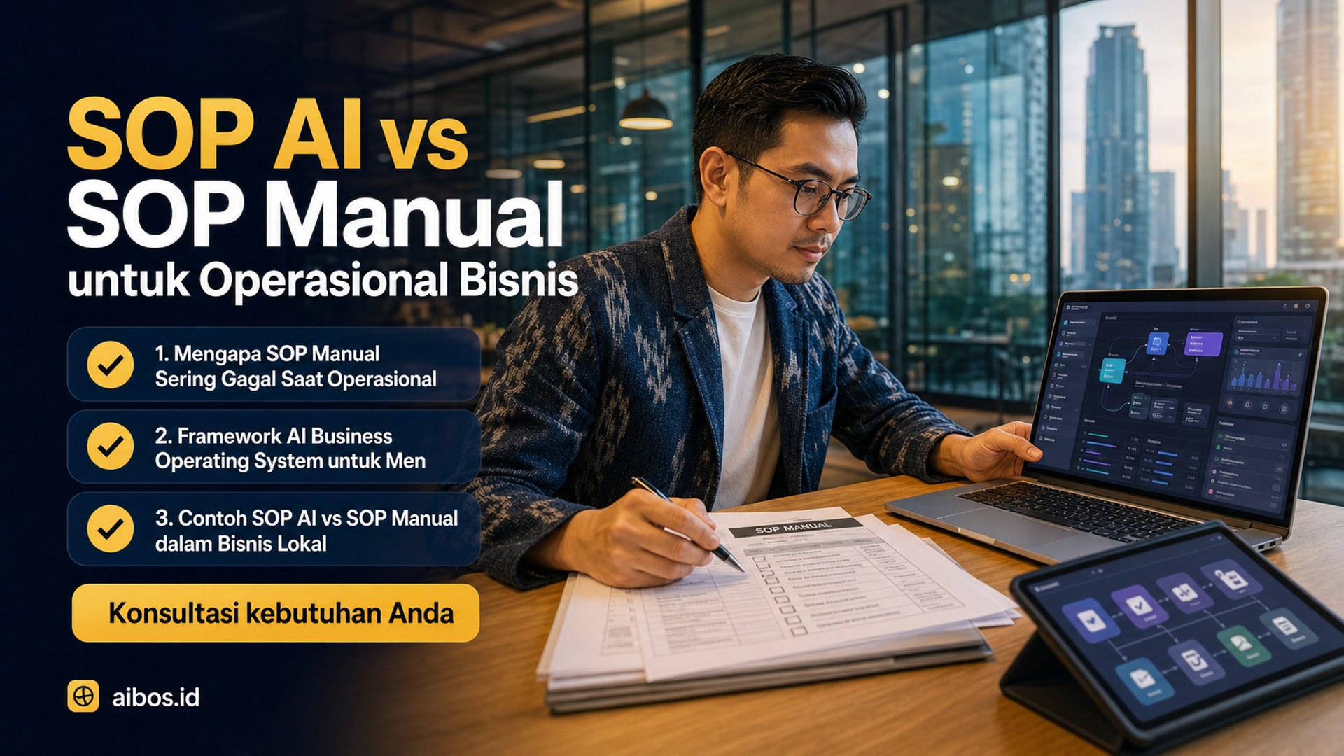 AI untuk bisnis - SOP AI vs SOP Manual untuk Operasional Bisnis