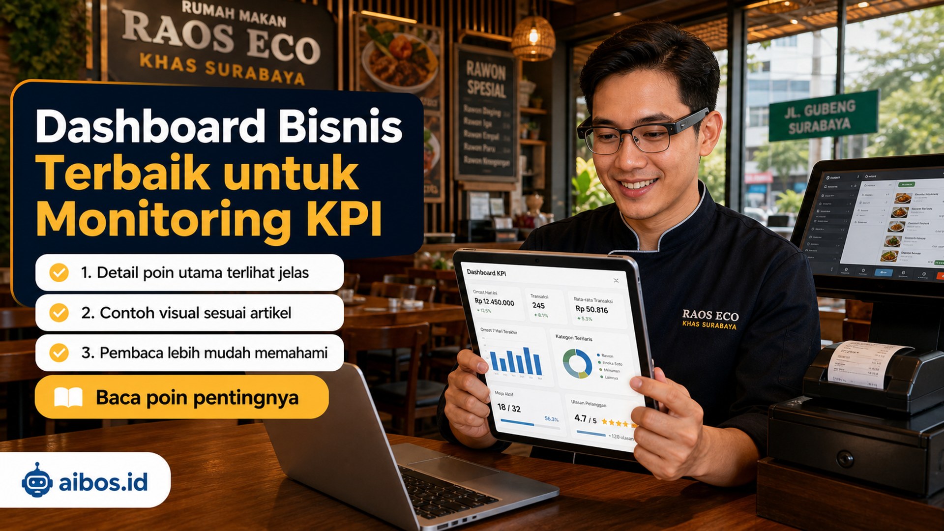 Ilustrasi AI untuk bisnis - Dashboard Bisnis Terbaik untuk Monitoring KPI