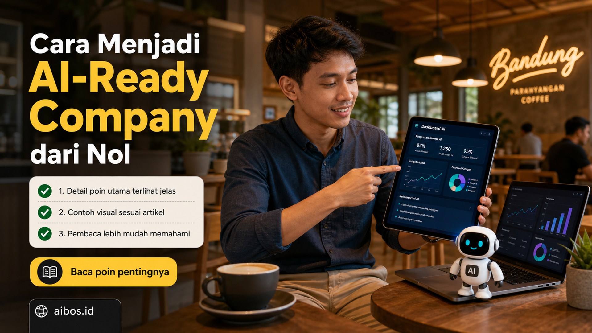 Ilustrasi AI untuk bisnis - Cara Menjadi AI-Ready Company dari Nol