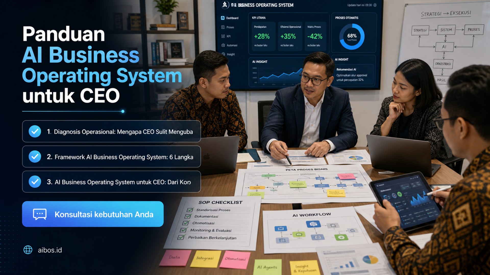 AI untuk bisnis - Panduan AI Business Operating System untuk CEO