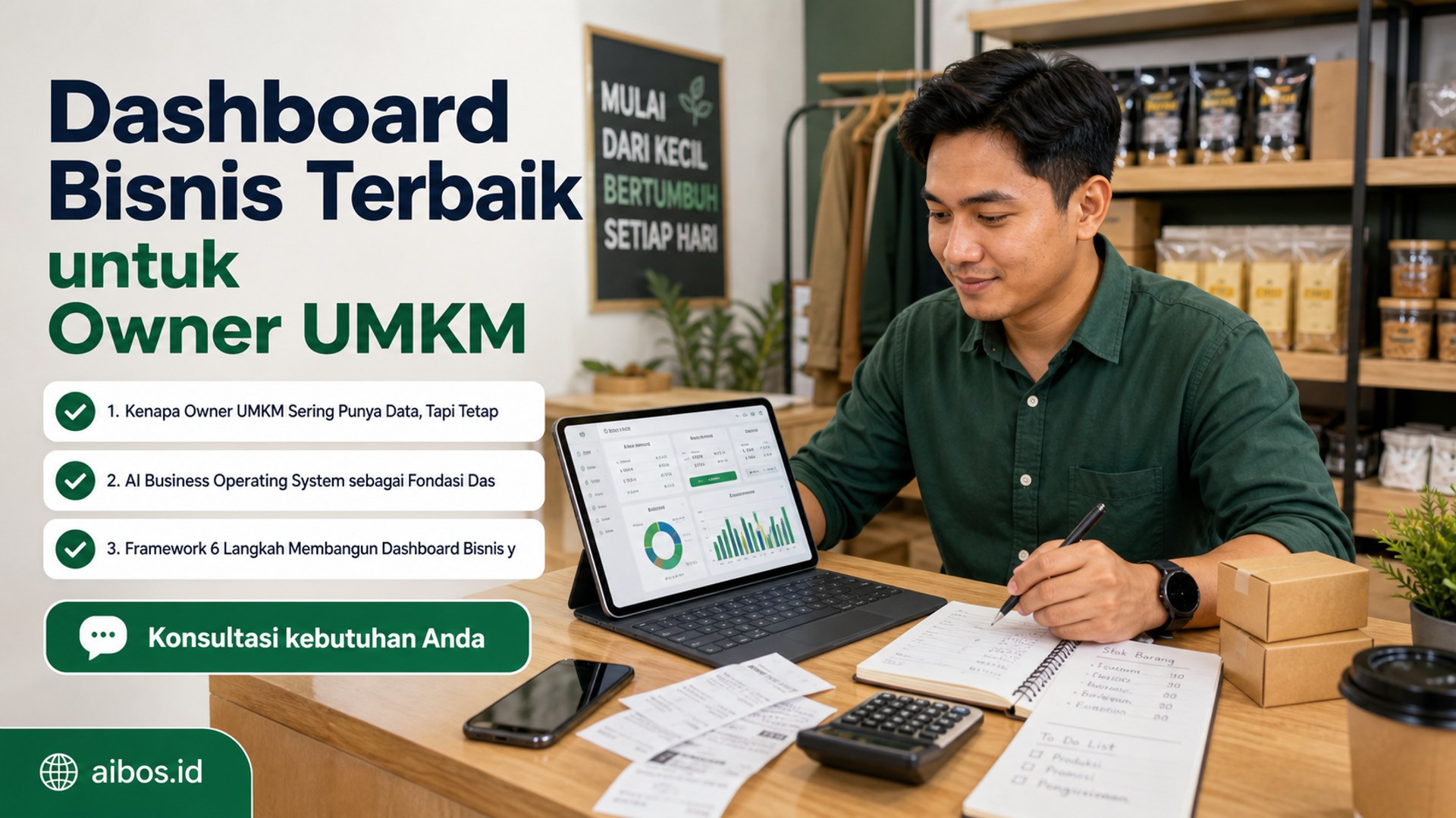 AI untuk bisnis - Dashboard Bisnis Terbaik untuk Owner UMKM