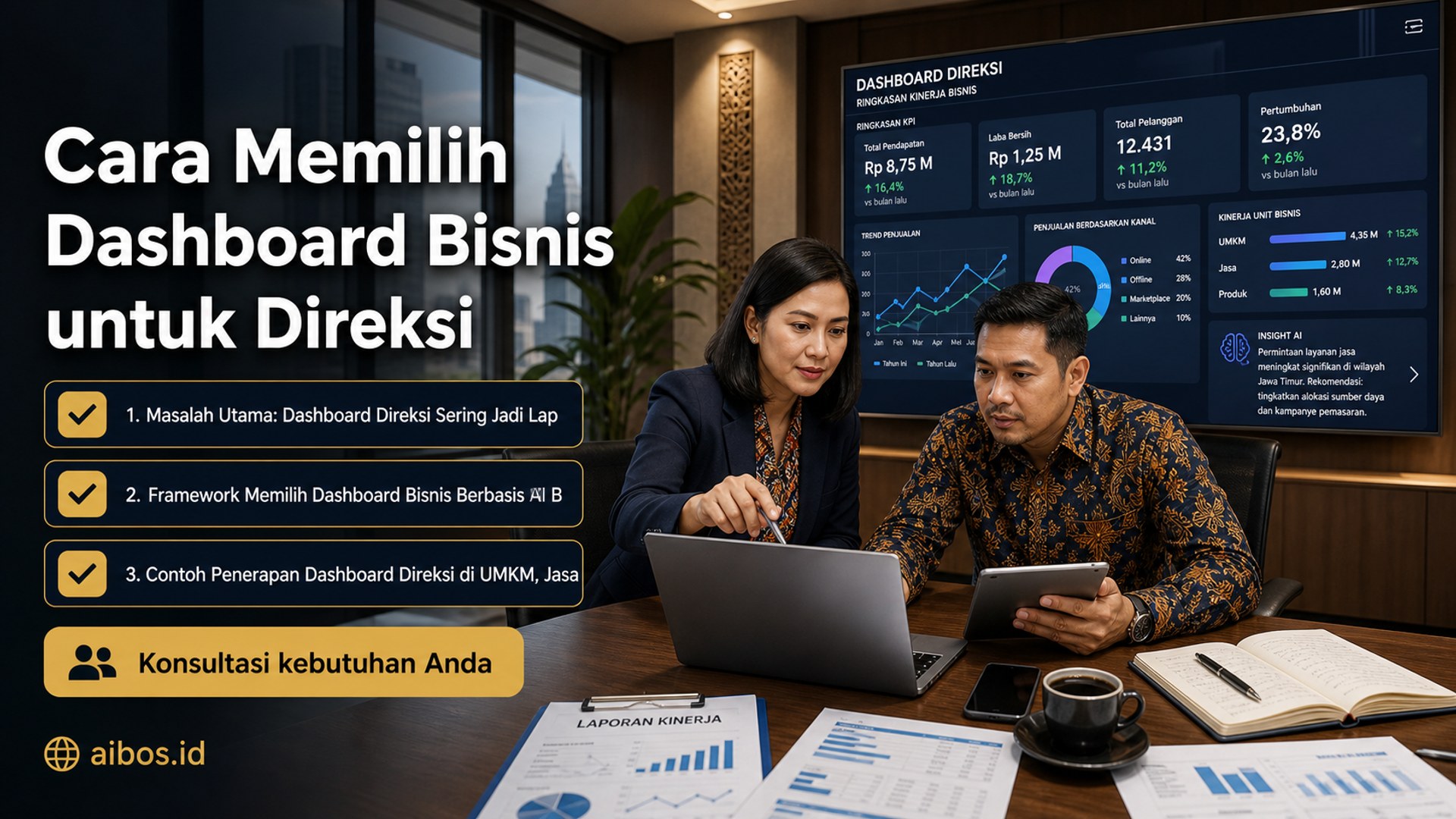 AI untuk bisnis - Cara Memilih Dashboard Bisnis untuk Direksi