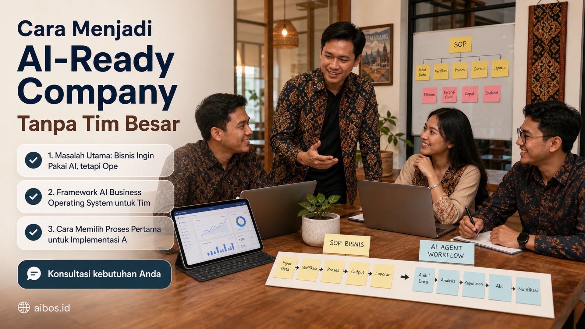 AI untuk bisnis - Cara Menjadi AI-Ready Company Tanpa Tim Besar