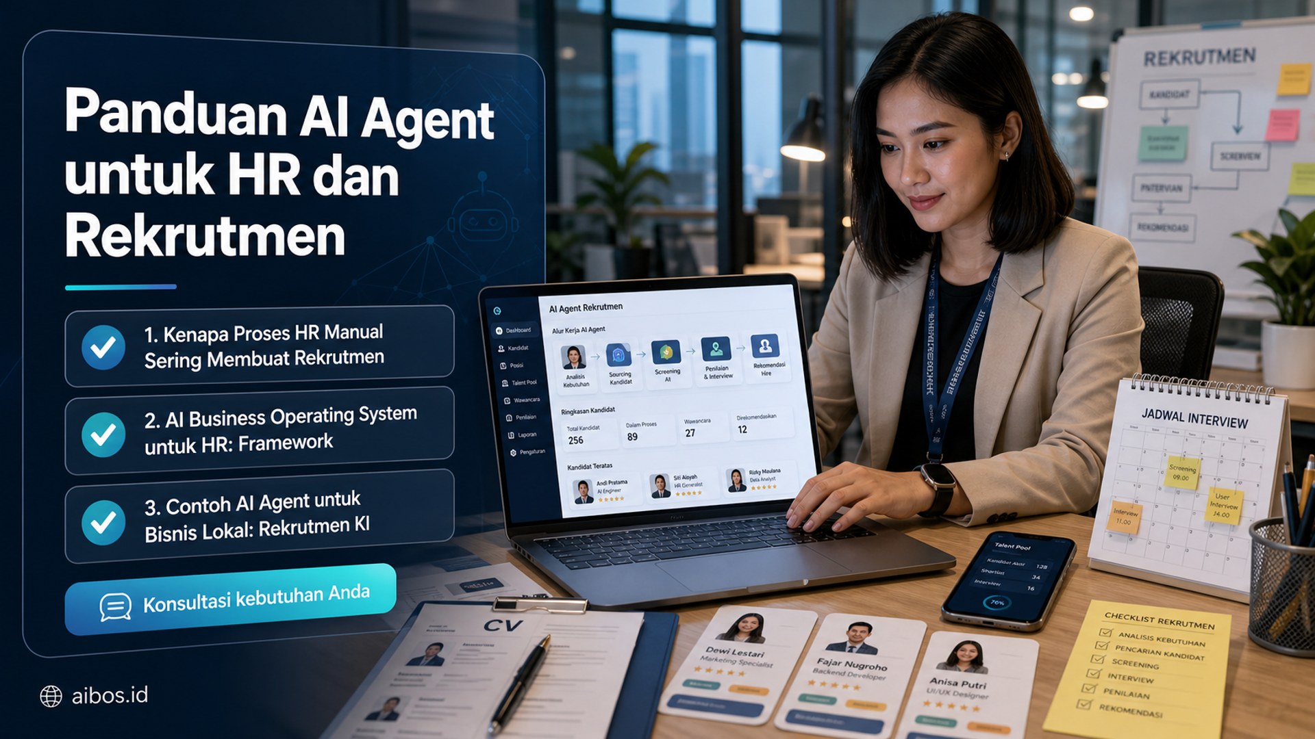 AI untuk bisnis - Panduan AI Agent untuk HR dan Rekrutmen