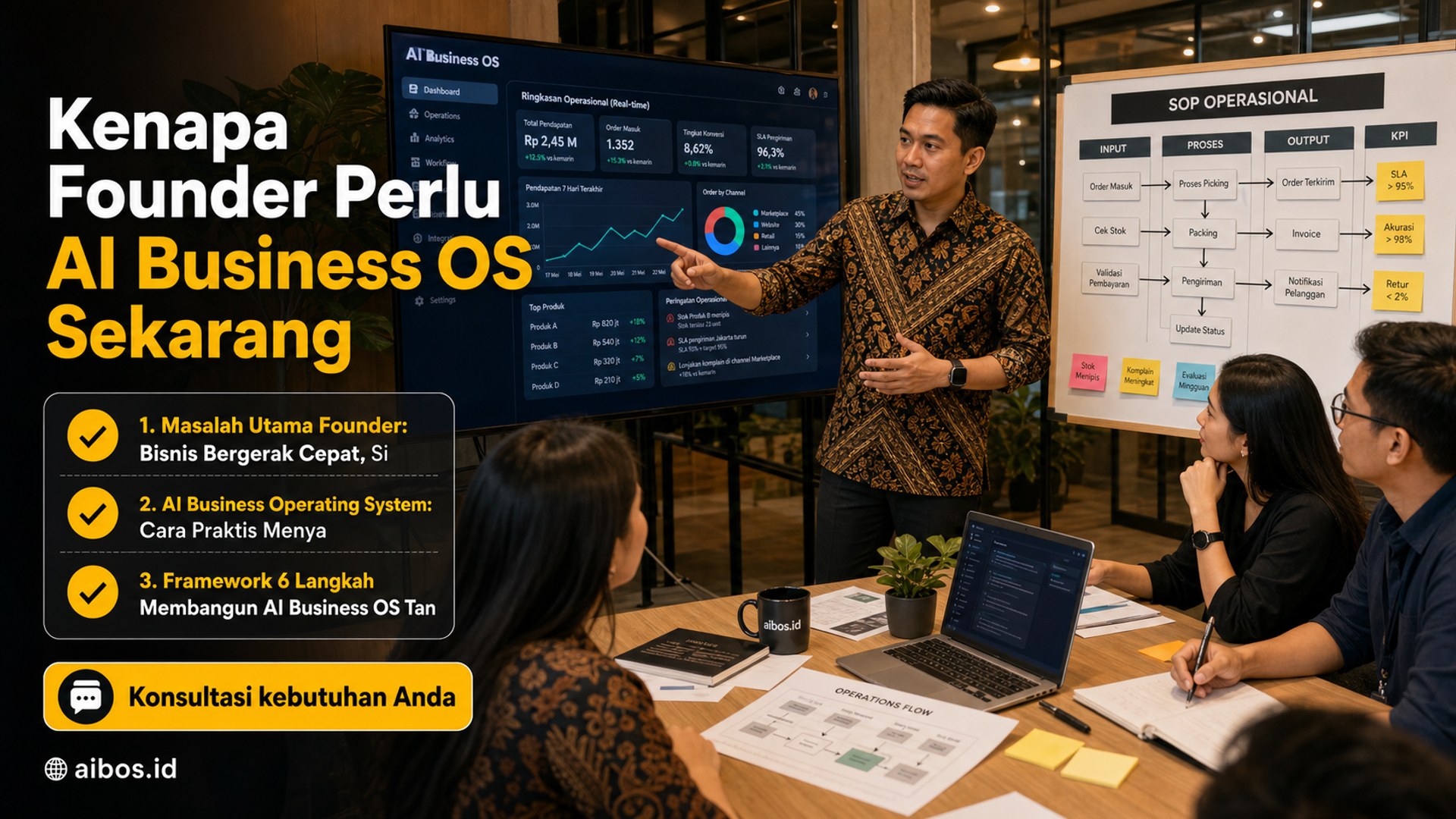 AI untuk bisnis - Kenapa Founder Perlu AI Business OS Sekarang
