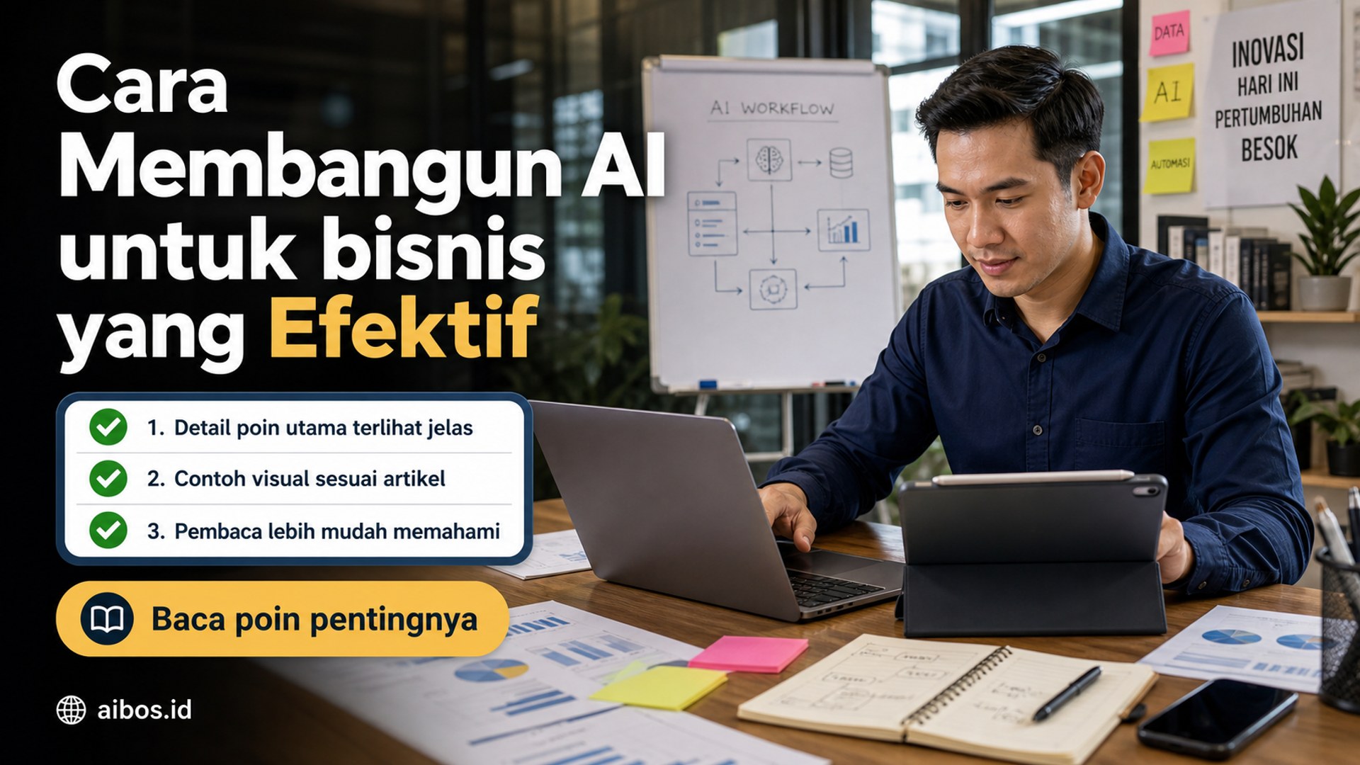 Ilustrasi Cara Membangun AI untuk bisnis yang Efektif
