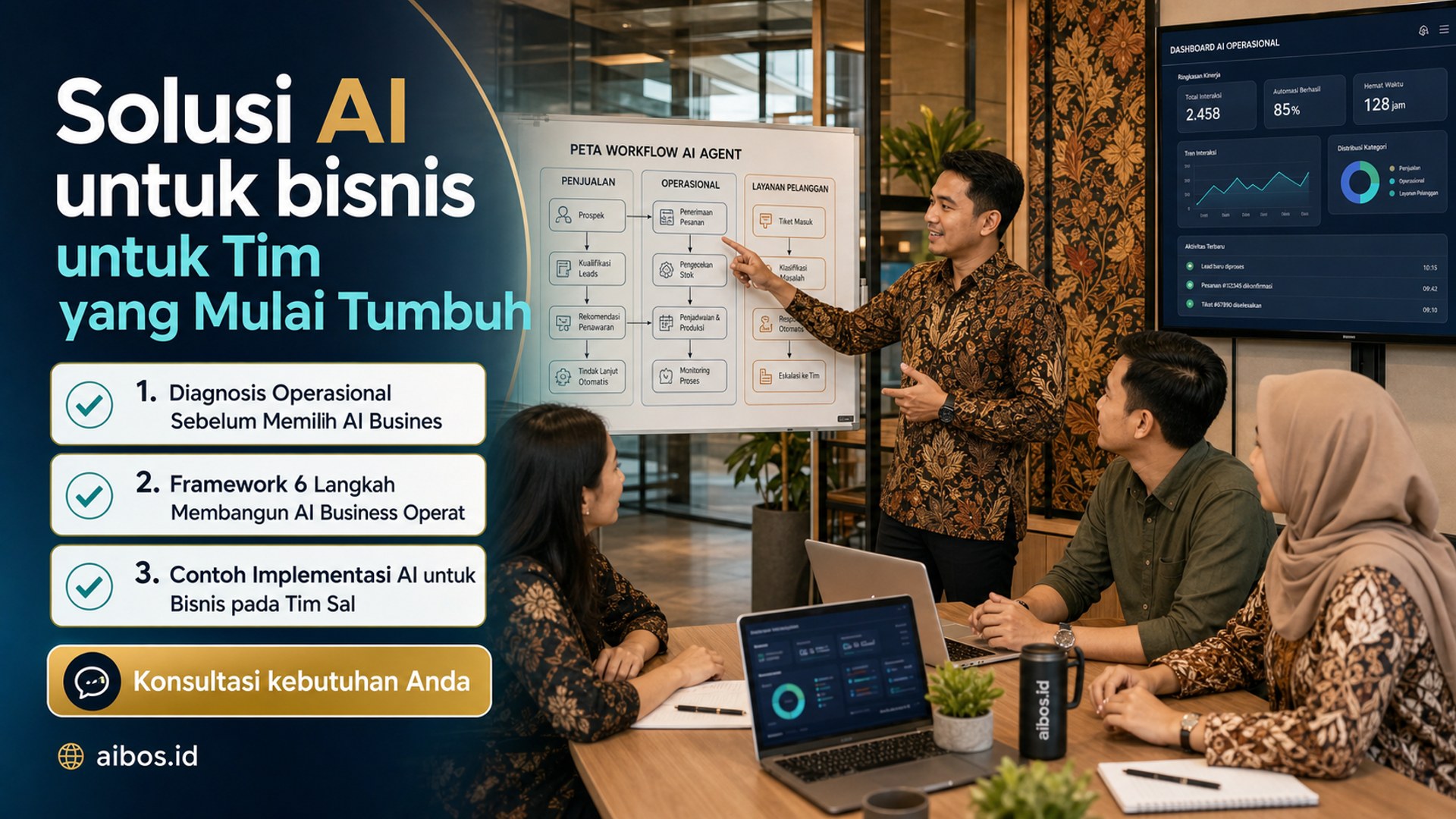 Solusi AI untuk bisnis untuk Tim yang Mulai Tumbuh