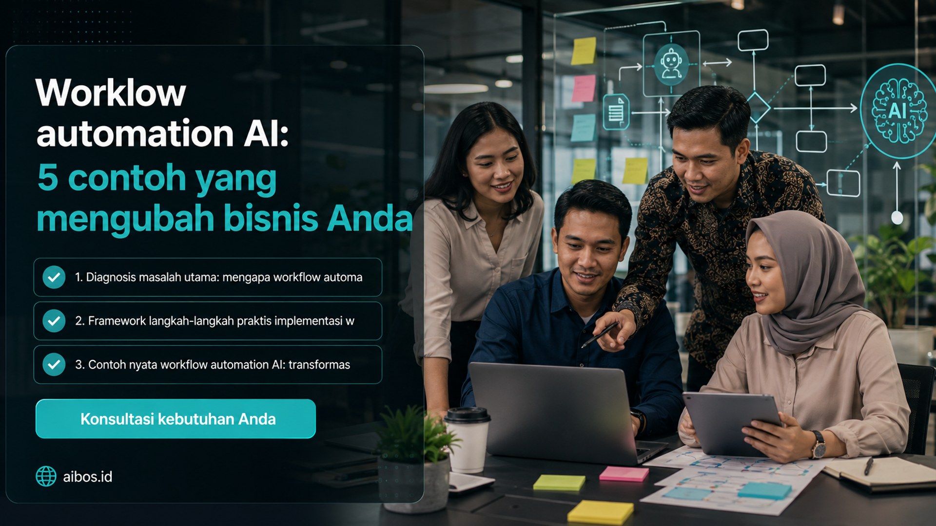 AI untuk bisnis - Worklow automation AI: 5 contoh yang mengubah bisnis Anda