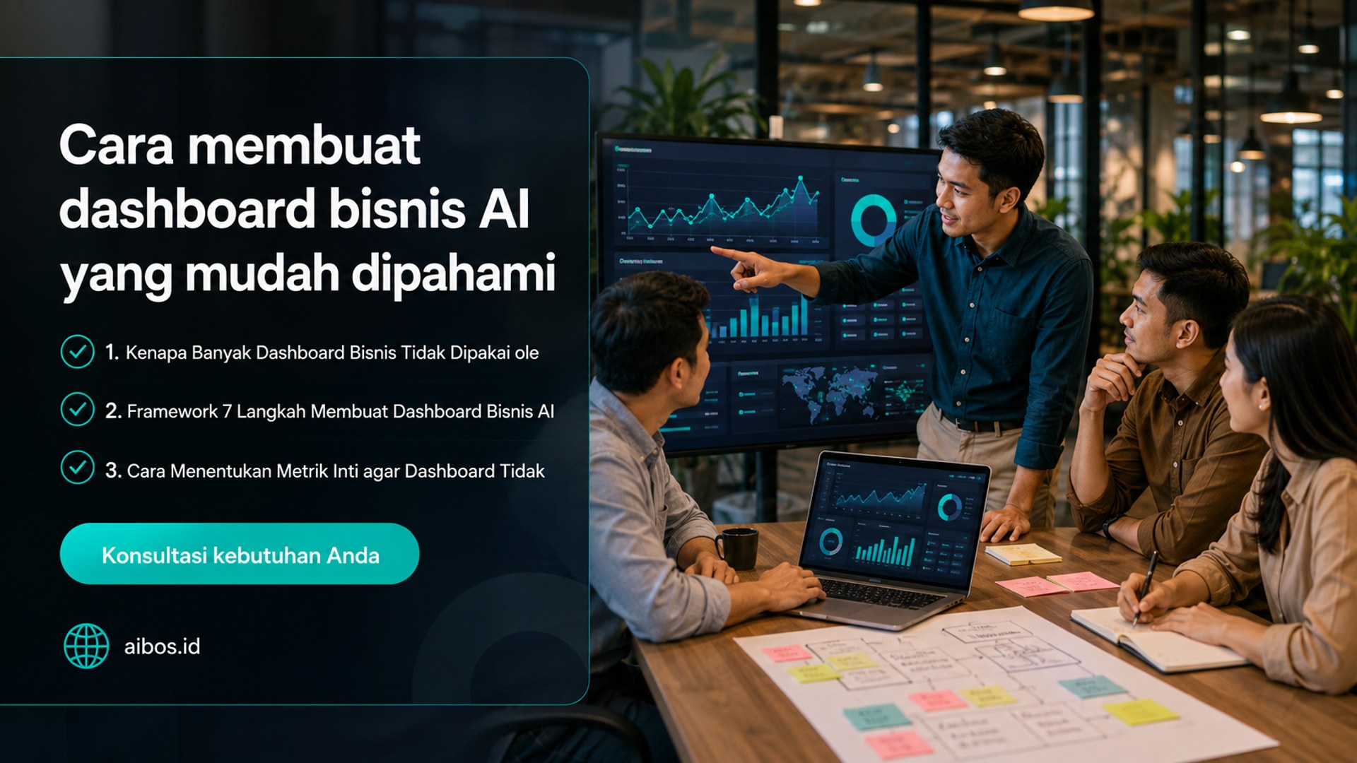 AI untuk bisnis - Cara membuat dashboard bisnis AI yang mudah dipahami