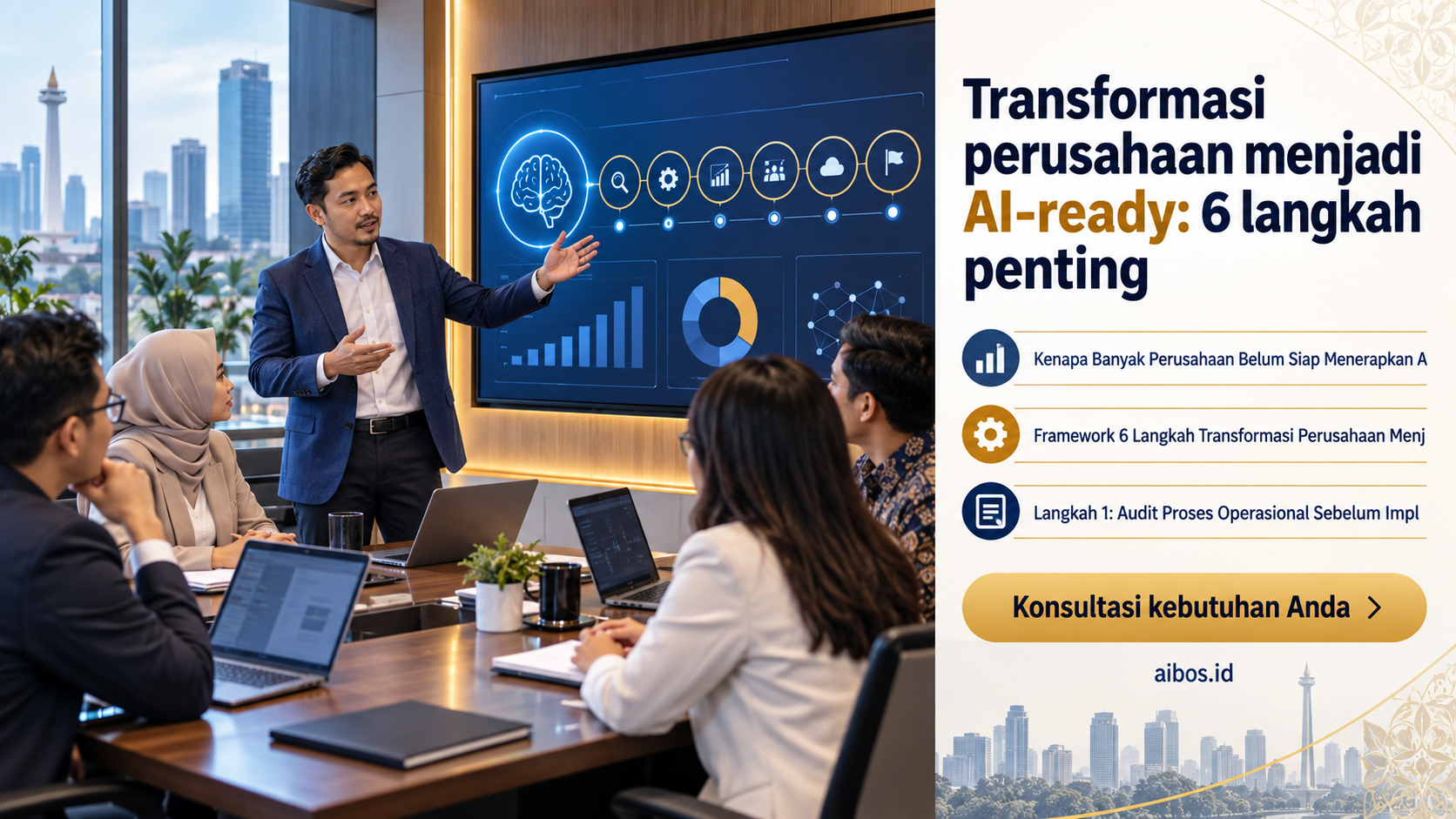 AI untuk bisnis - Transformasi perusahaan menjadi AI-ready: 6 langkah penting