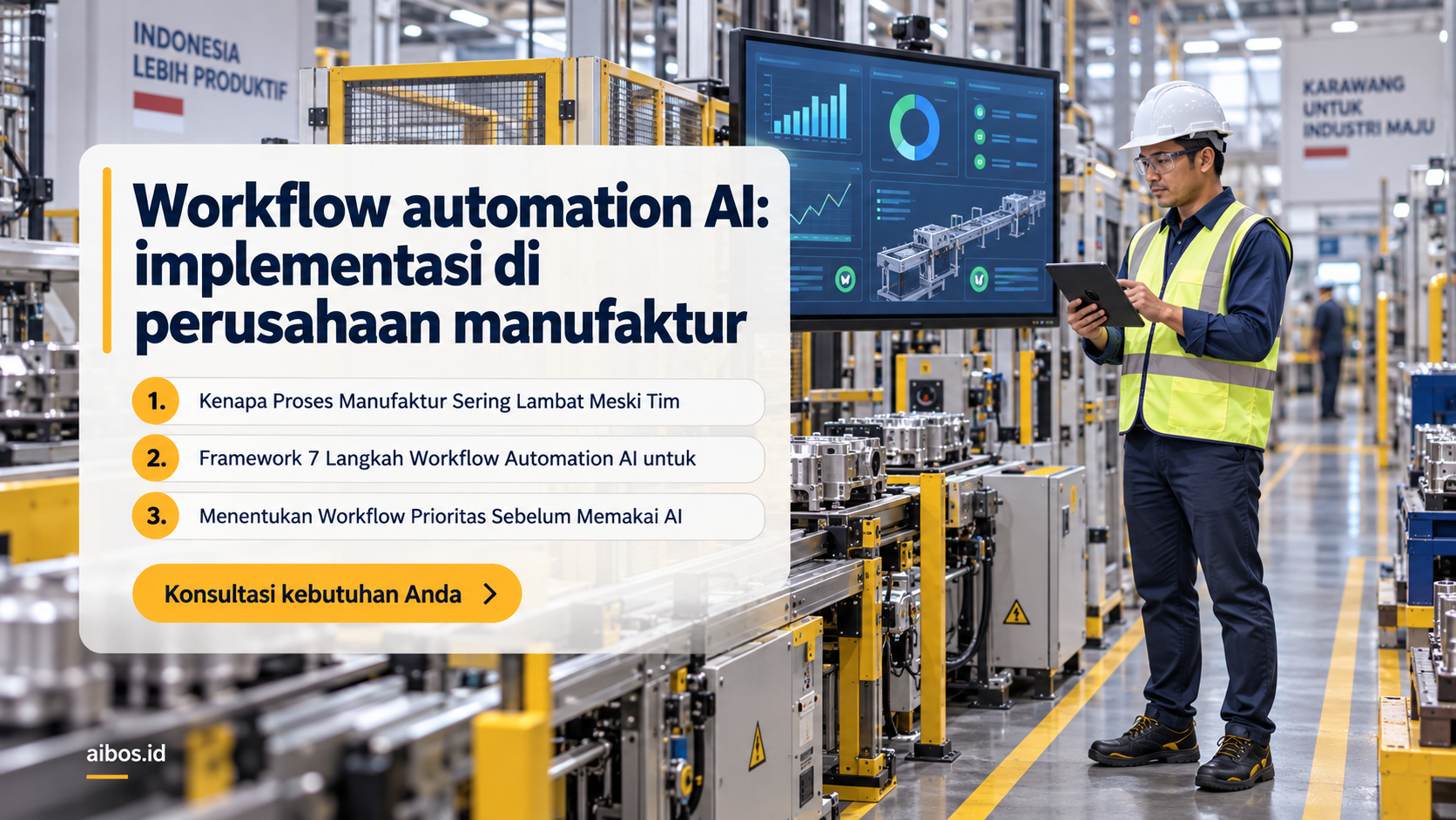AI untuk bisnis - Workflow automation AI: implementasi di perusahaan manufaktur
