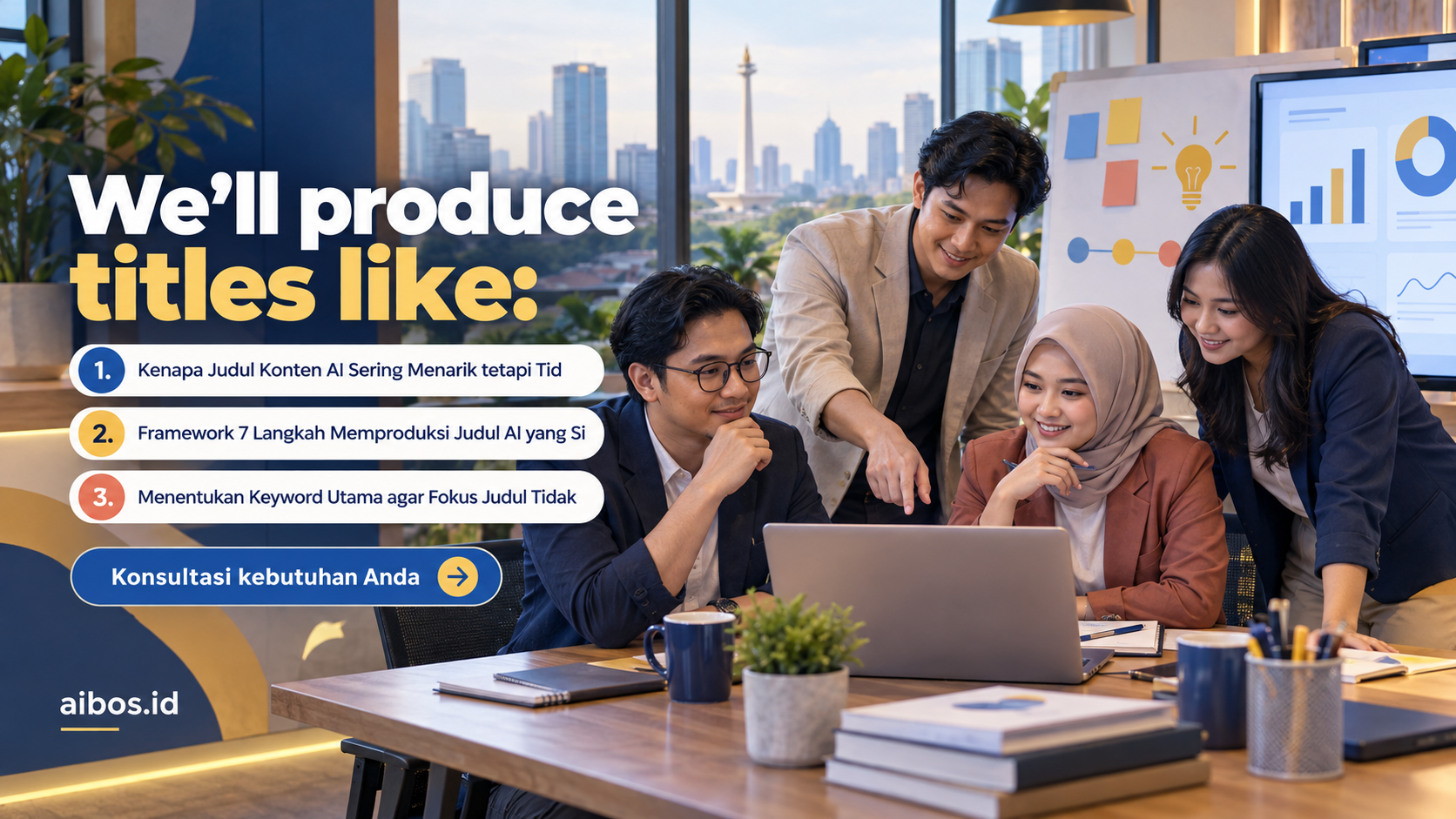 AI untuk bisnis - We'll produce titles like:
