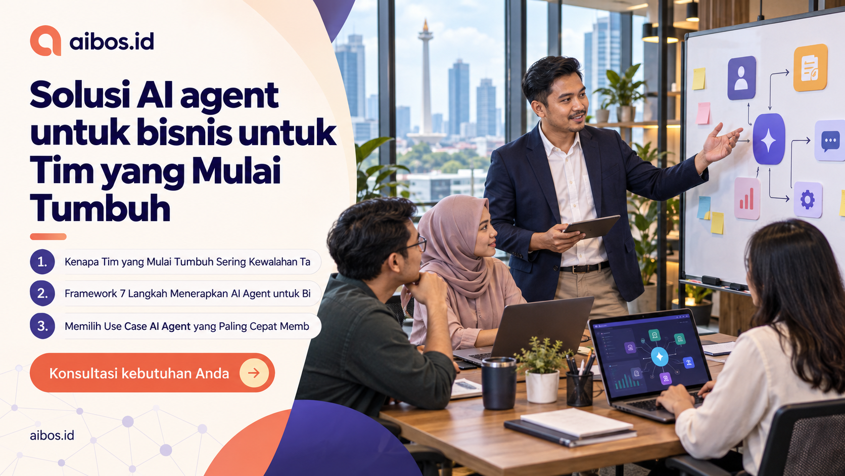 AI untuk bisnis - Solusi AI agent untuk bisnis untuk Tim yang Mulai Tumbuh