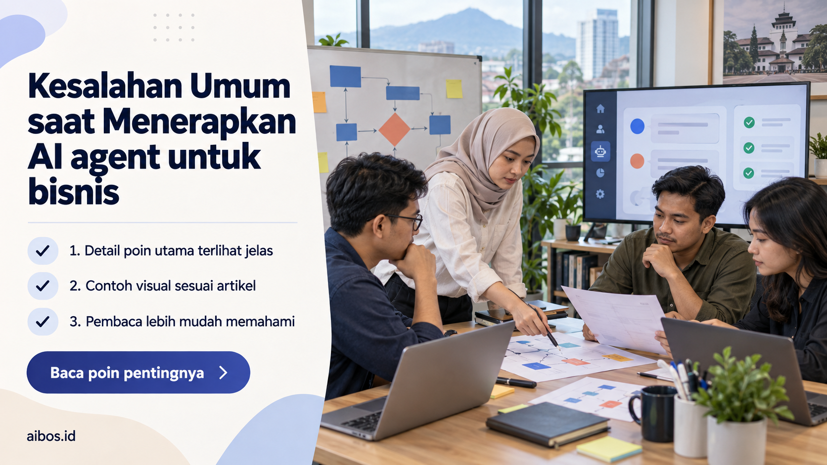 Ilustrasi AI untuk bisnis - Kesalahan Umum saat Menerapkan AI agent untuk bisnis