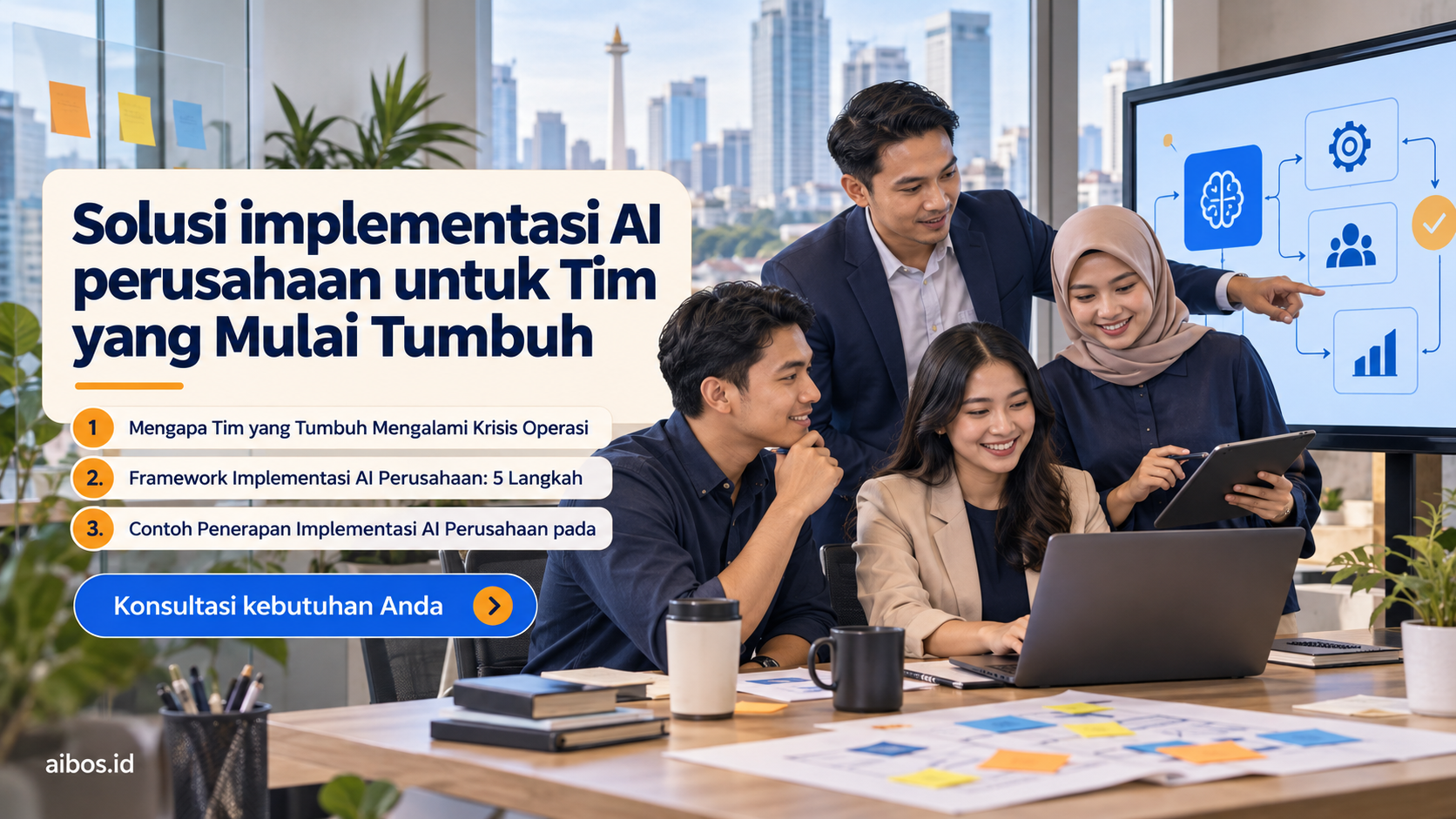 AI untuk bisnis - Solusi implementasi AI perusahaan untuk Tim yang Mulai Tumbuh