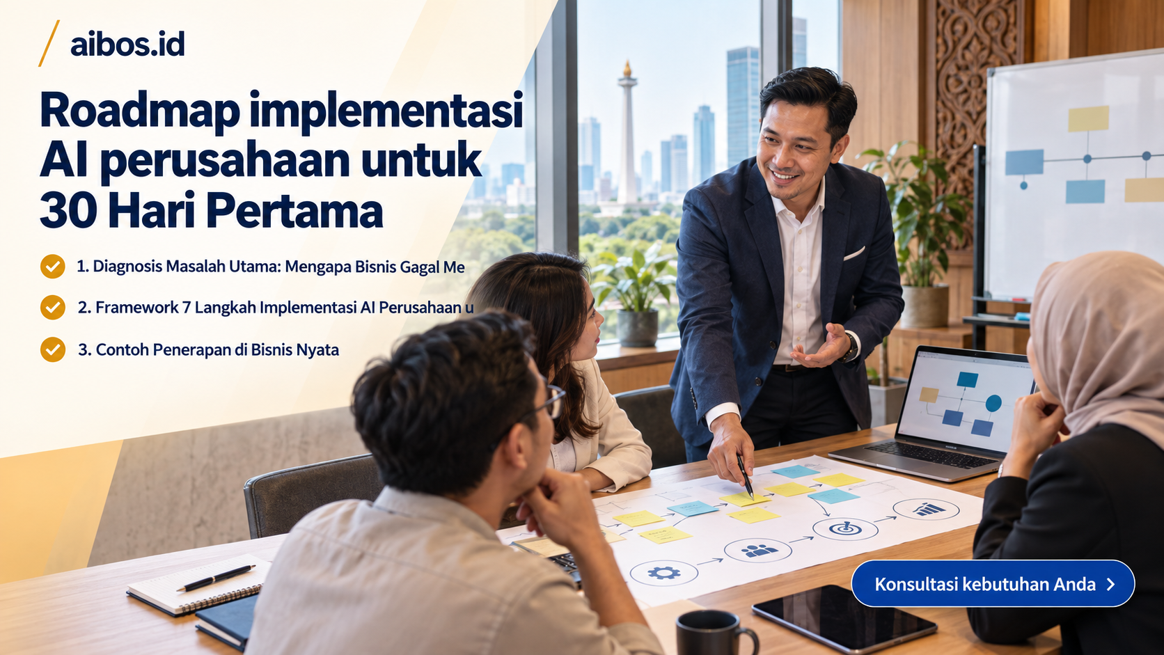 AI untuk bisnis - Roadmap implementasi AI perusahaan untuk 30 Hari Pertama